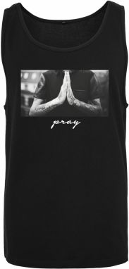 Black Pray Tank Top