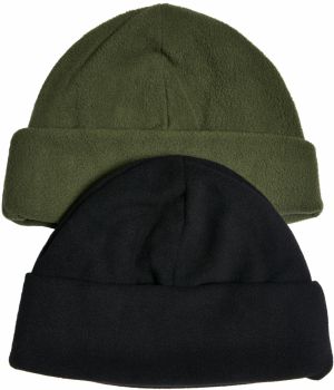 Fleece beanie 2-pack tiniolive/black