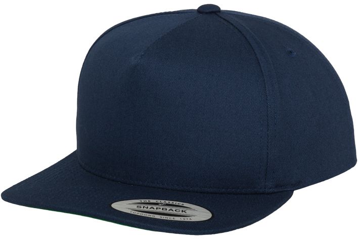 Classic 5 Panel Snapback Navy