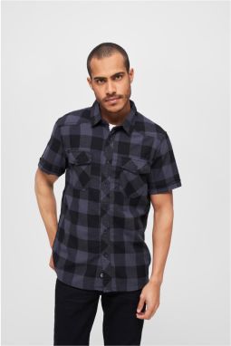 Shirt with half sleeves black/grey