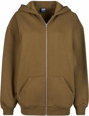 Women's summer olive zip-up sweatshirt