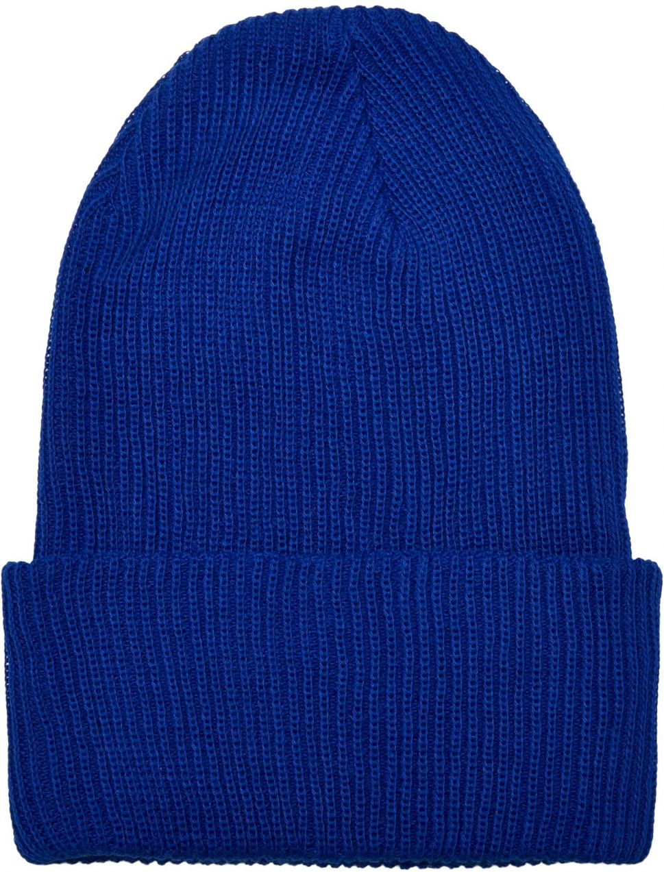 Cap made of recycled yarn, ribbed knit Royalblue