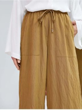 Dámske nohavice Koton Khaki