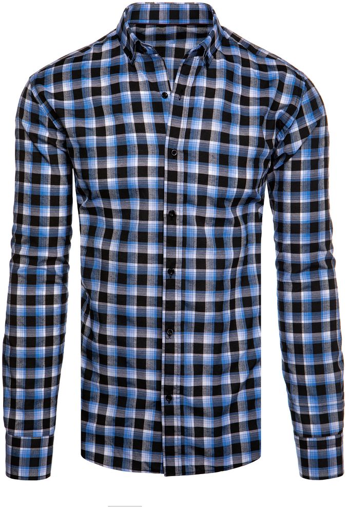 Men's Black Plaid Dstreet Shirt