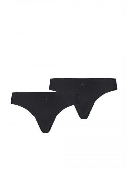 2PACK women's thongs Puma black