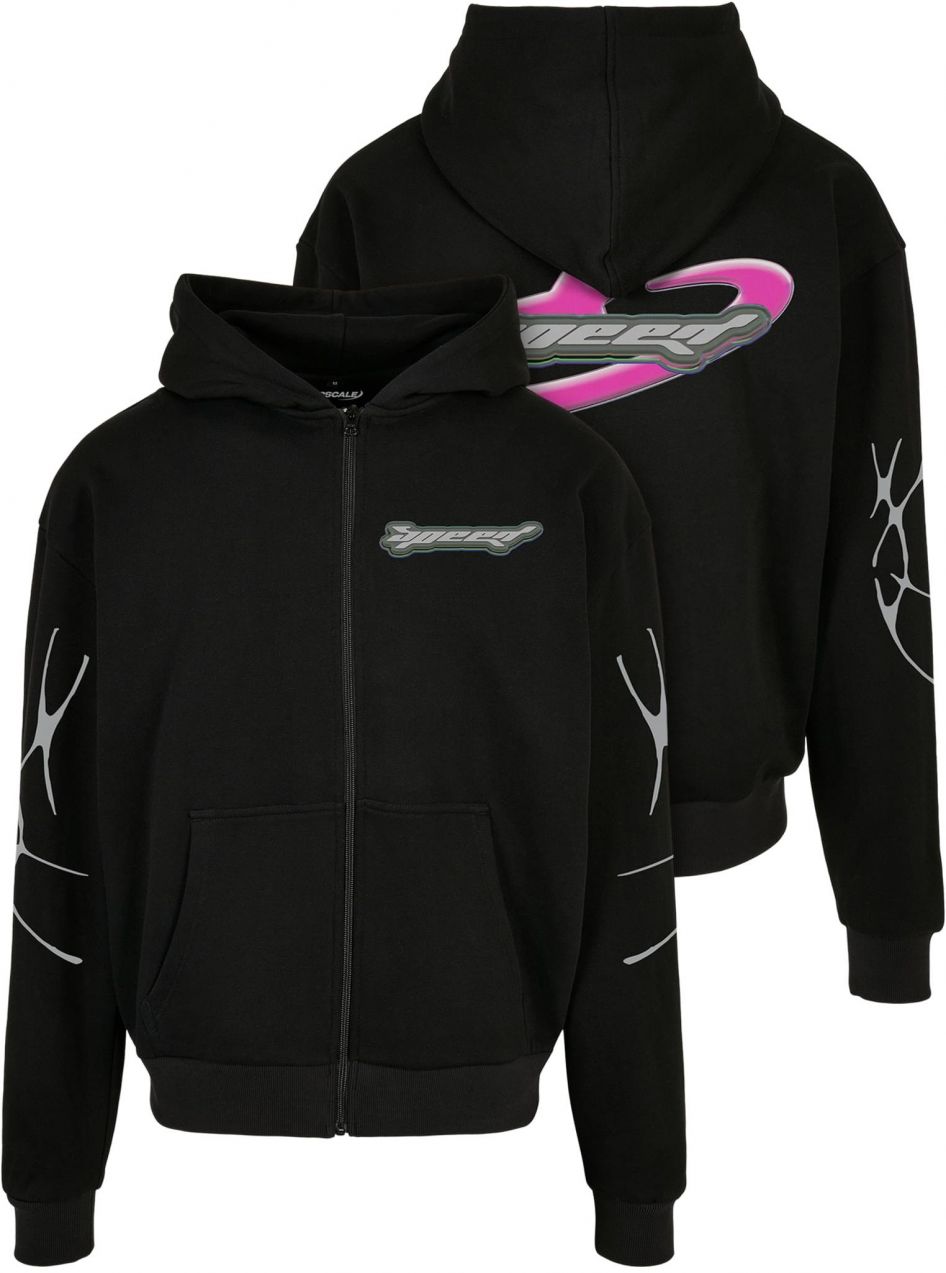Speed Logo Zipper Jacket Black