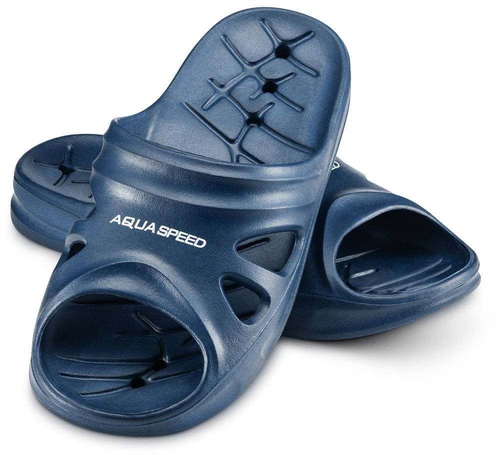 AQUA SPEED Unisex plavecké topánky Florida tmavomodrý vzor 10