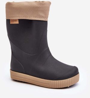 Wellington Children's Boots with Warmer Snow Wave Gokids Black and Beige
