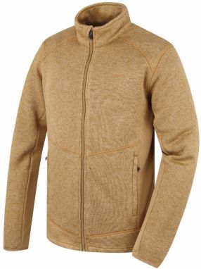 Men's HUSKY Alan M beige Zip Fleece Sweater