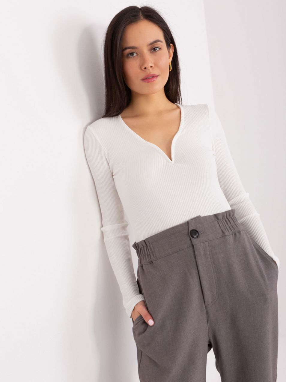 Ecru Everyday Striped Blouse BASIC FEEL GOOD
