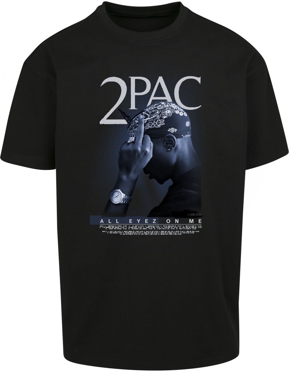 Tupac All F*ck the World 2.0 Oversize T-Shirt Black