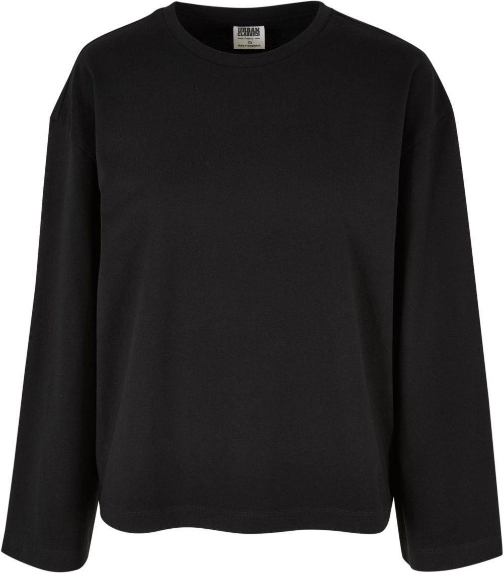 Women's Organic Oversized Long Sleeve Black