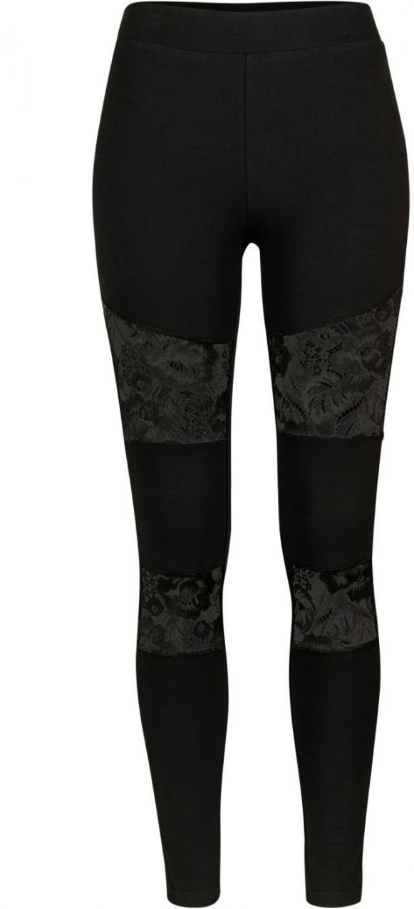Women's leggings with laces black