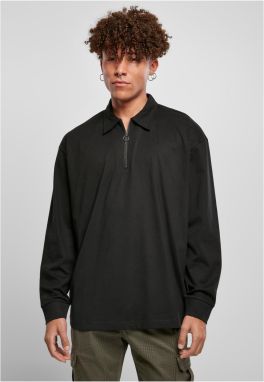 Organic Long Sleeve Heavy Collar Black