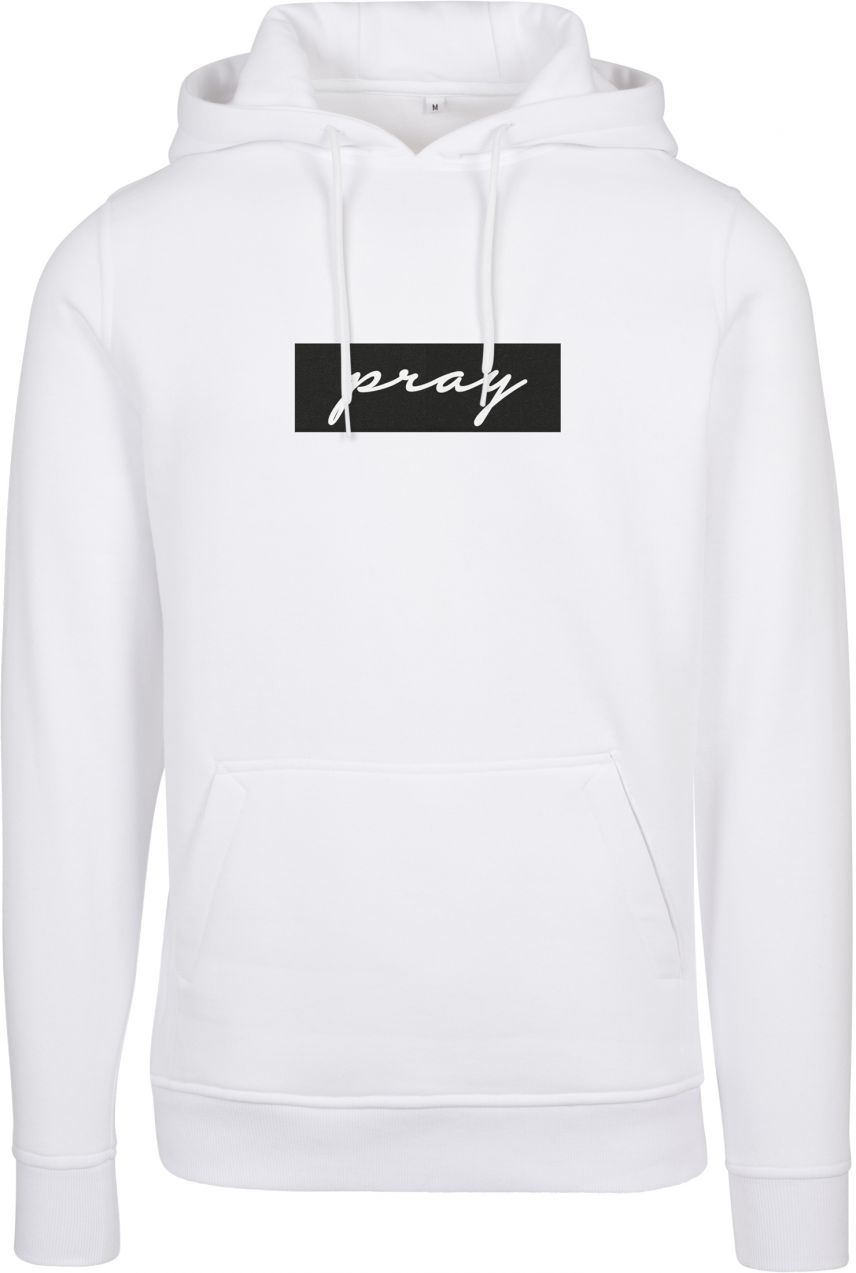 Pray Boxlogo Hoody Tee White