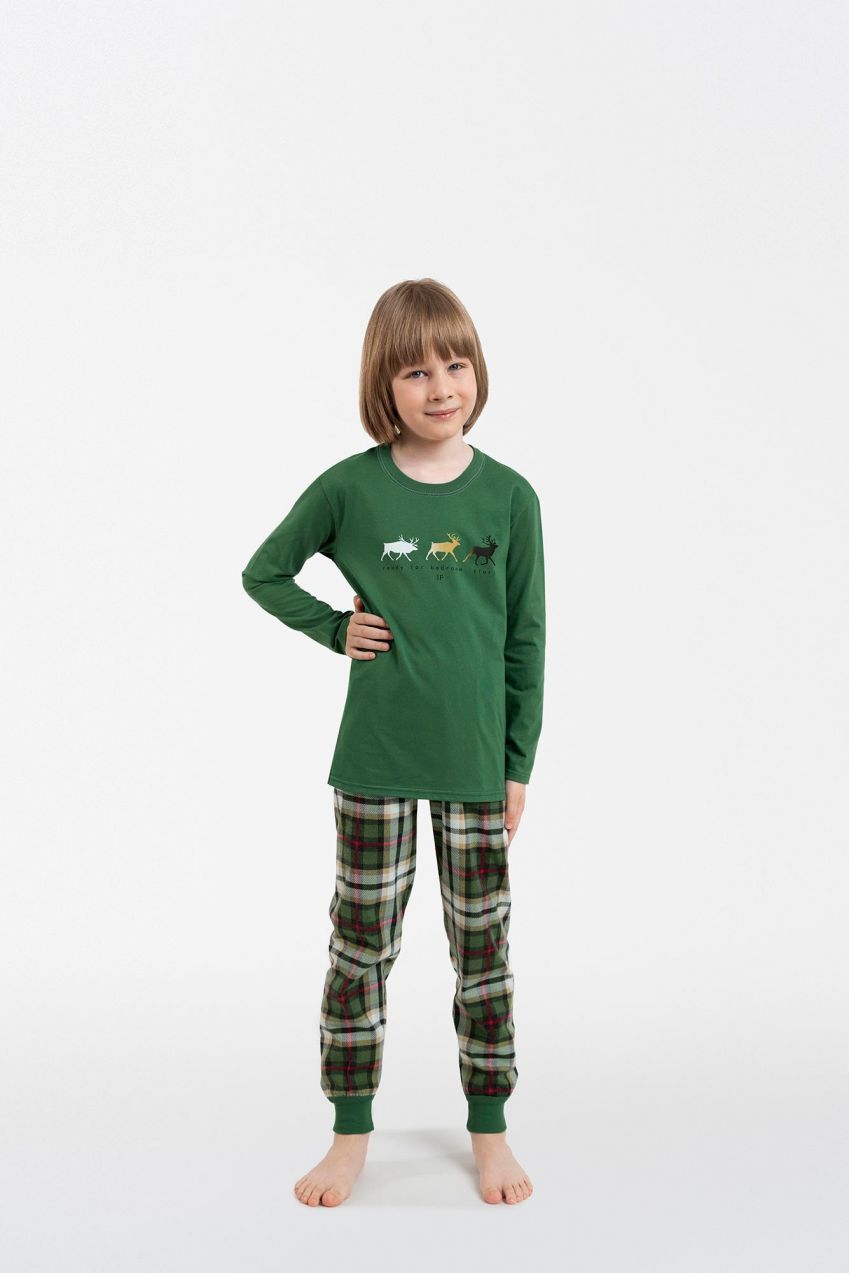 Seward boys' long sleeves, long legs - green/print