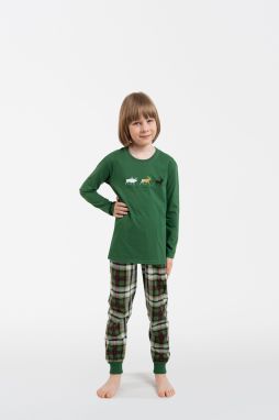 Seward boys' long sleeves, long legs - green/print