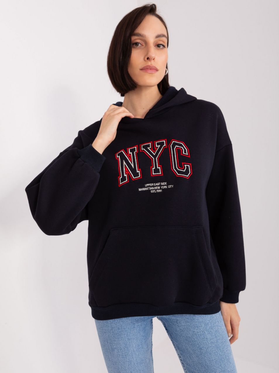 Navy Blue Kangaroo Hoodie