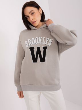 Grey insulated hoodie
