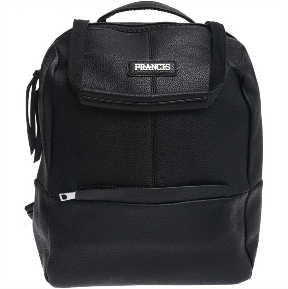 Black women's backpack with shoulder strap
