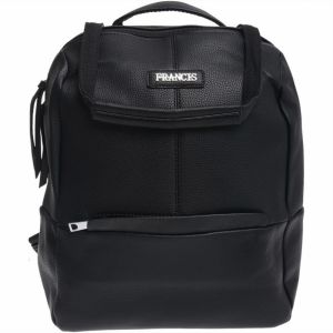 Black women's backpack with shoulder strap