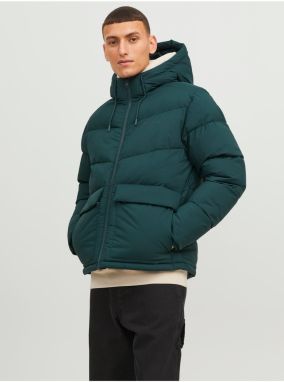 Petrolejová pánska prešívaná zimná bunda Jack & Jones Vester