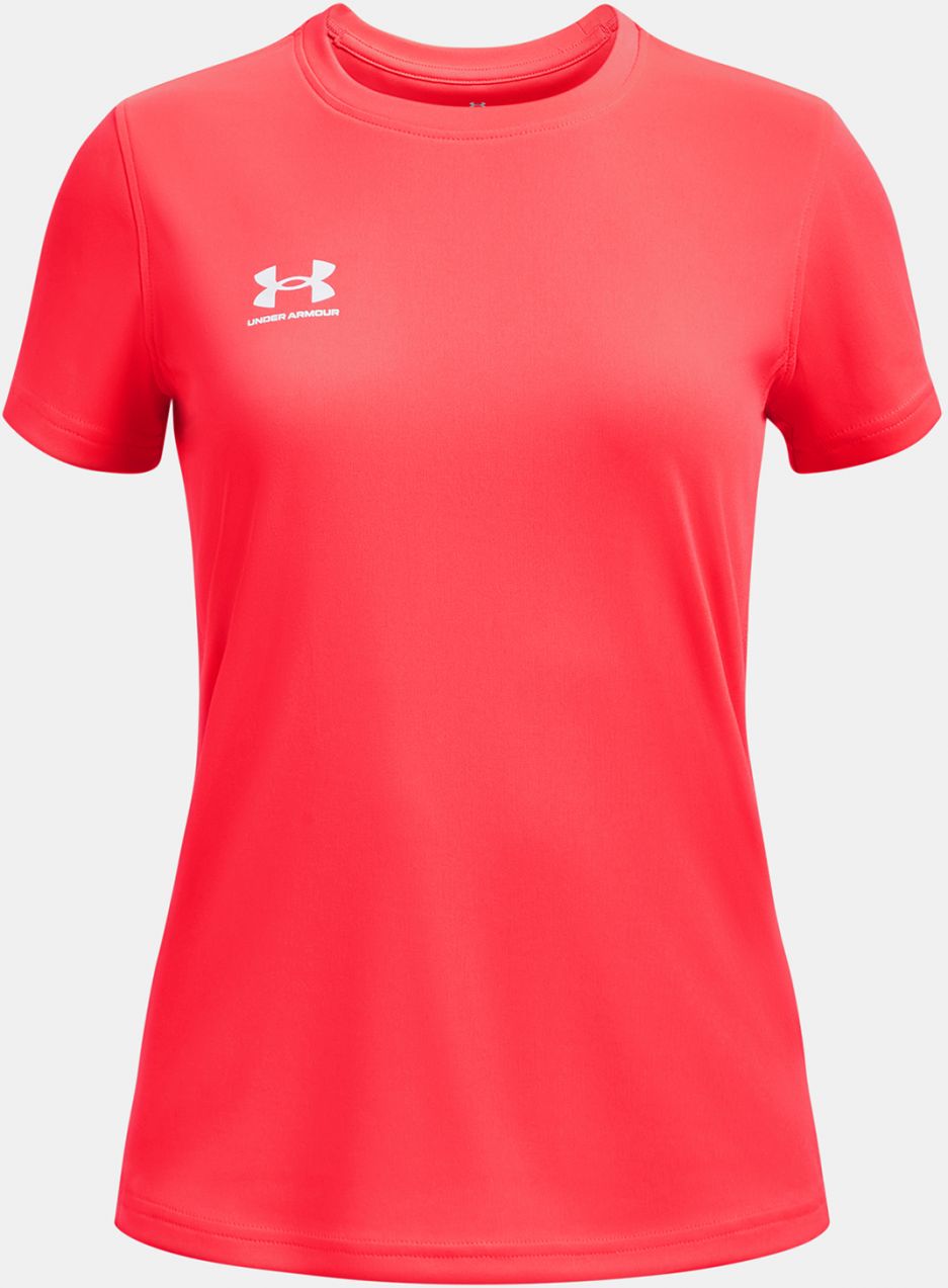 Červené dievčenské tričko Under Armour UA G's Ch. Train SS