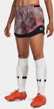 Čierno-červené dámske vzorované športové kraťasy Under Armour UA W's Ch. Pre Short PRNT