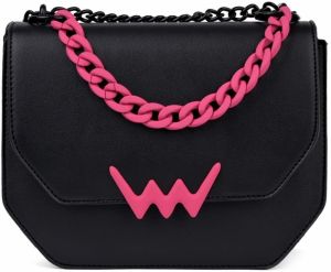 Ružovo-čierna dámska crossbody kabelka VUCH Rowen