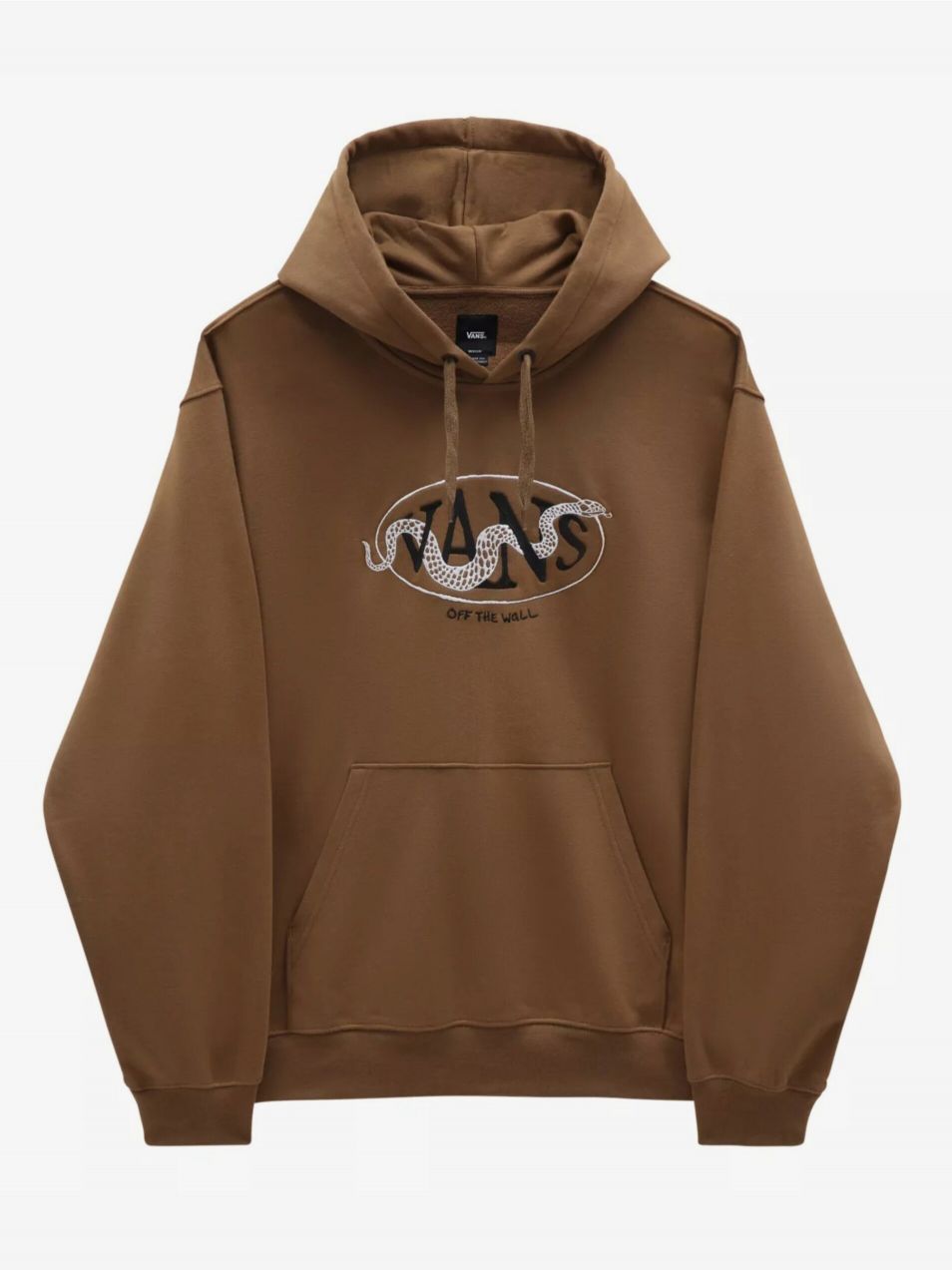 Hnedá pánska mikina s kapucňou VANS Snake Pit