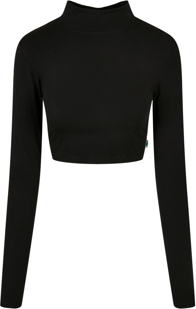 Women's Organic Long Sleeve Turtleneck - Black