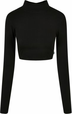 Women's Organic Long Sleeve Turtleneck - Black