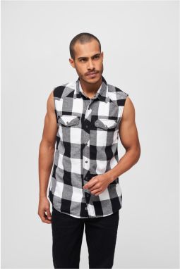 Sleeveless shirt white/black