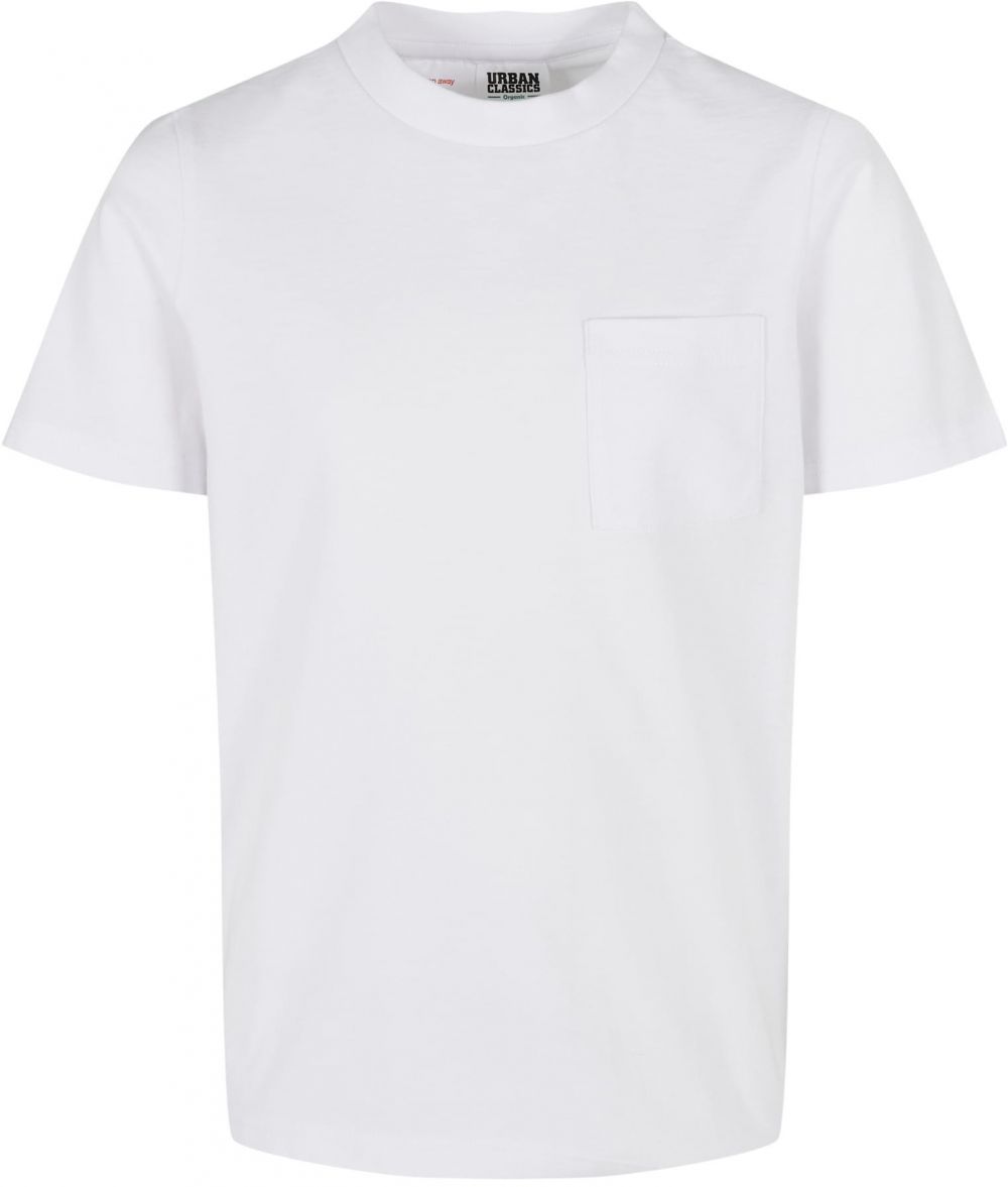 Organic cotton pocket t-shirt for boys, 2 pack, black/white