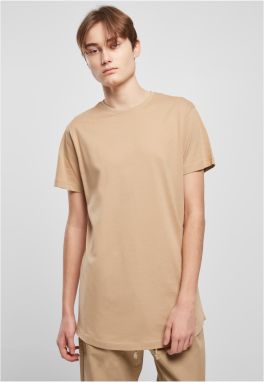 Long T-shirt in the shape of a union beige