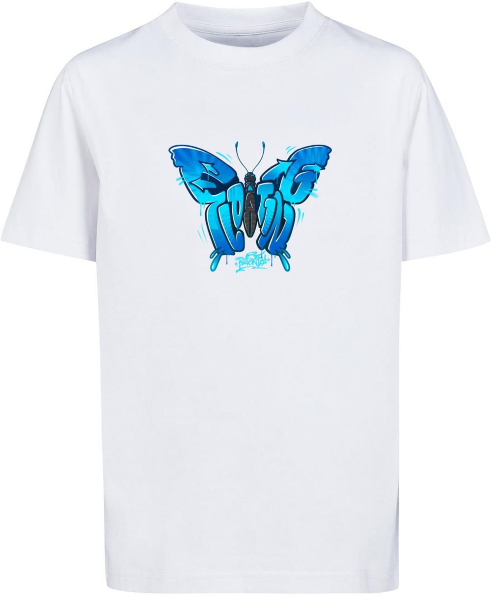 Children's Floating T-Shirt Butterfly White