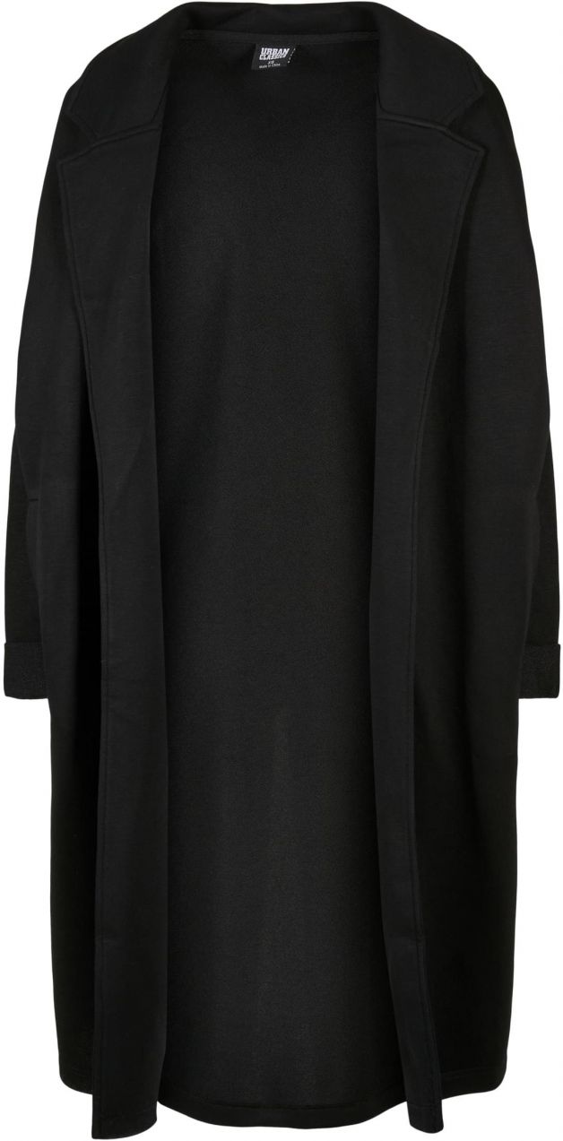 Women's modal terry oversized coat black