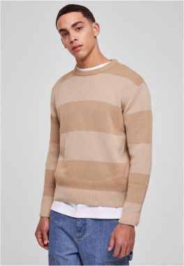 Men's Striped Sweater Beige