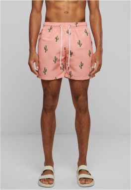 Pattern of swimming shorts cactus aop