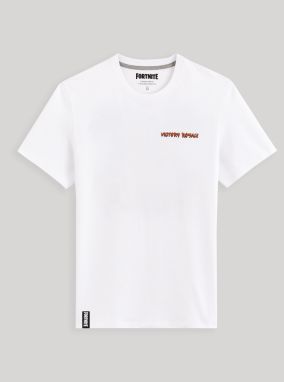 Biele pánske tričko Celio Fortnite
