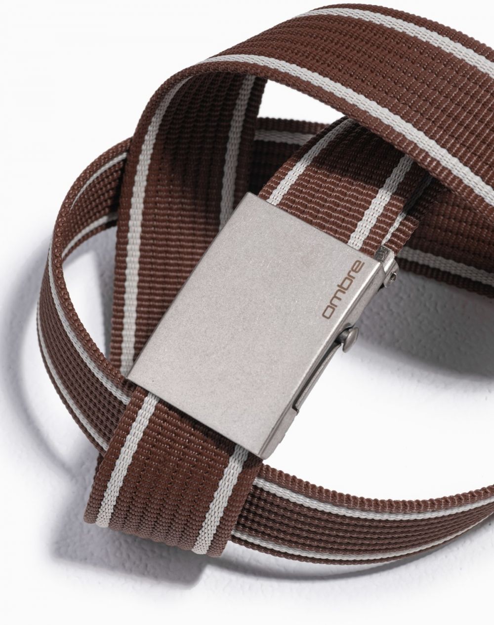 Ombre Men's two-tone parchment belt