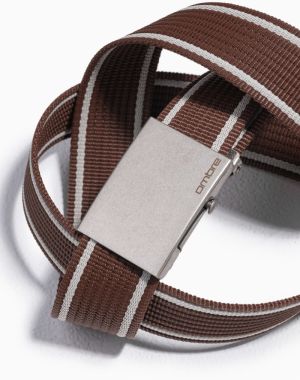 Ombre Men's two-tone parchment belt