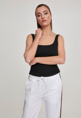 Women's wide-necked top in black
