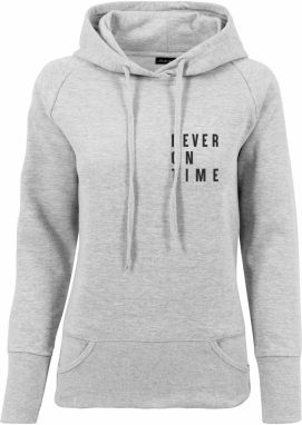 Ladies Never On Time Hoody Grey