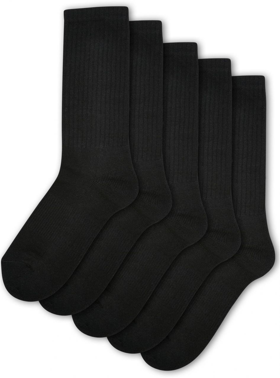 Children's Sports Socks 5-Pack Black