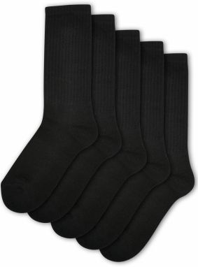 Children's Sports Socks 5-Pack Black