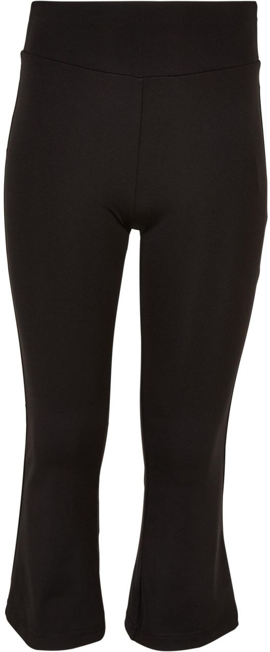 Girls' recycled high-waisted leggings, black