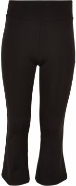 Girls' recycled high-waisted leggings, black