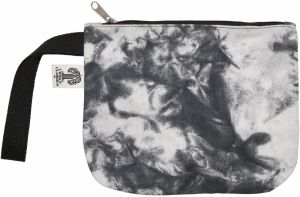 Tie Dye Cosmetic Pouch Black/White