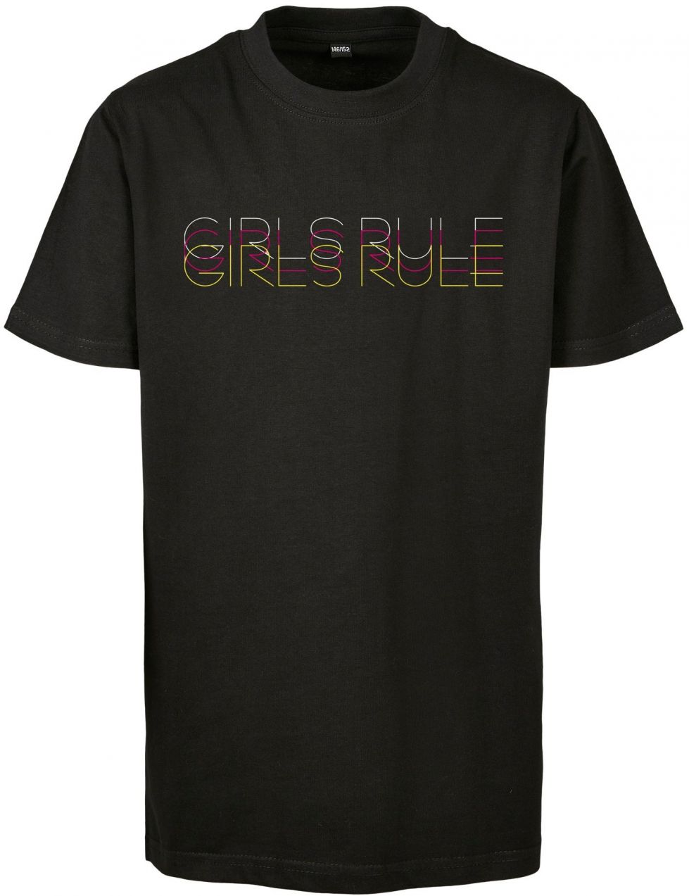 Children's T-shirt for girls in black